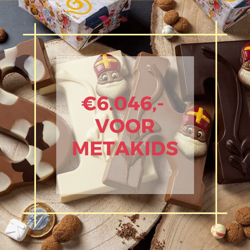 verkoop chocoladeletters 6064 euro stichting metakids